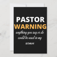 Pastor Advirtiendo Cualquier Cosa Que Usted Diga O