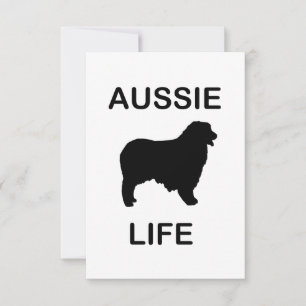 Tarjeta De Agradecimiento pastor australiano aussie life