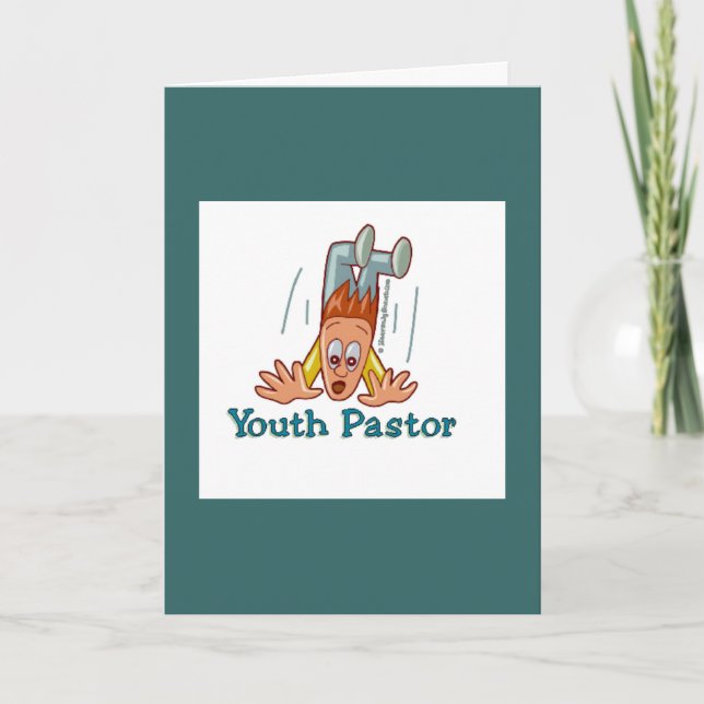 Tarjeta De Agradecimiento Pastor de la juventud chistoso (Anverso)