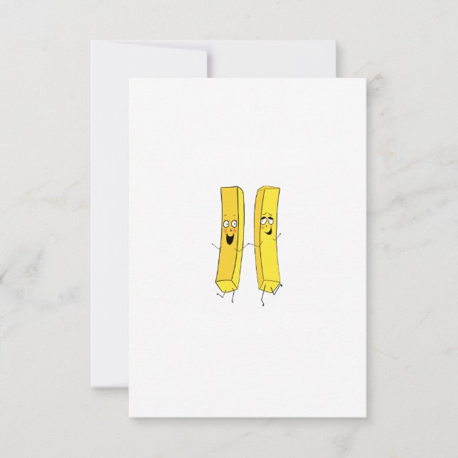 Tarjeta De Agradecimiento Patatas fritas con tema de chips (Anverso)