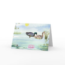 Patos acuáticos con Lotus n Butfly