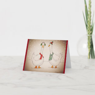 Tarjeta De Agradecimiento Patos de invierno