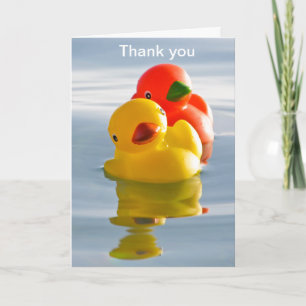 Tarjeta De Agradecimiento Patos de luna de miel - gracias por su regalo