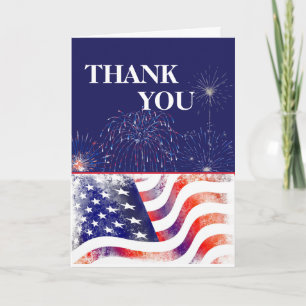 Tarjeta De Agradecimiento Patriótico Feliz Día de los Veteranos