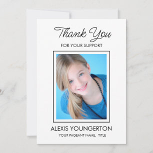 Tarjeta De Agradecimiento Patrocinador De Concursos Gracias Foto