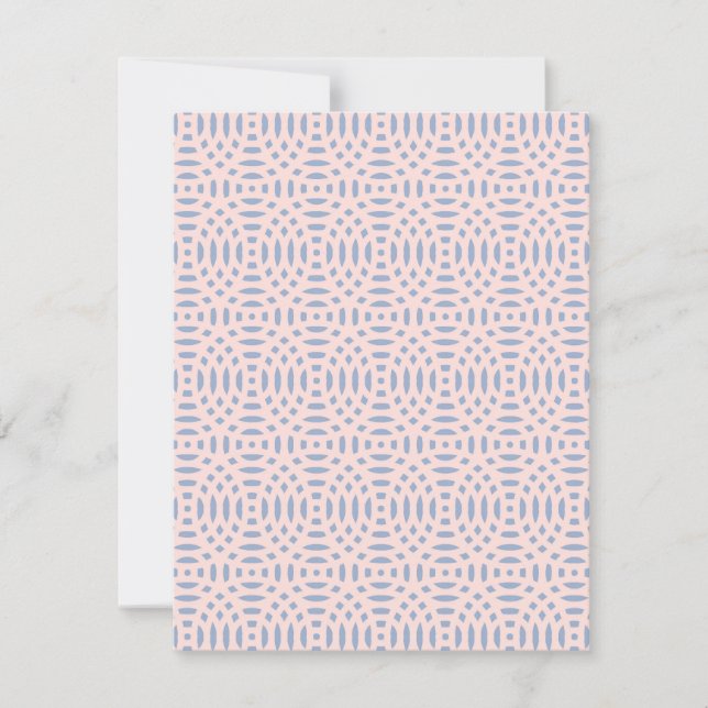 Tarjeta De Agradecimiento patrón continuo de formas circulares (Anverso)