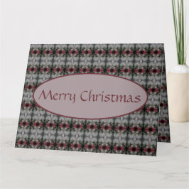 Tarjeta De Agradecimiento Patrón De Arándano Y Gris