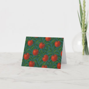 Tarjeta De Agradecimiento Patrón de árbol de manzanas