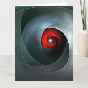 Tarjeta De Agradecimiento Patrón De Arte Resumen Artístico Moderno De Swirl 