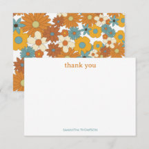 Patrón de flor retro colorido personalizado