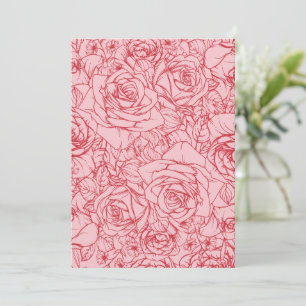 Tarjeta De Agradecimiento Patrón de flores 14