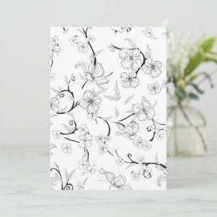 Tarjeta De Agradecimiento Patrón de Flores Asombrosas 7