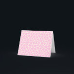 Tarjeta De Agradecimiento Patrón de impresión animal de vaca corta Estética<br><div class="desc">Tarjeta de agradecimiento de patrón de impresión de animales de vaca corta estética rosada</div>