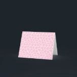 Tarjeta De Agradecimiento Patrón de impresión animal de vaca corta Estética<br><div class="desc">Tarjeta de agradecimiento de patrón de impresión de animales de vaca corta estética rosada</div>