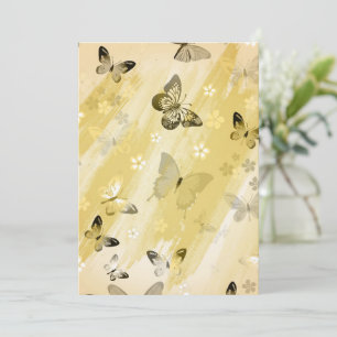 Tarjeta De Agradecimiento Patrón de mariposa 10