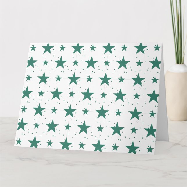 Tarjeta De Agradecimiento Patrón de navidades 123 (Anverso)