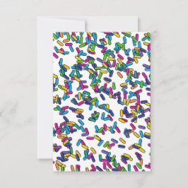 Tarjeta De Agradecimiento Patrón de rociadores dispersos