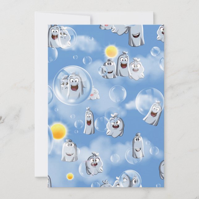 Tarjeta De Agradecimiento Patrón Fantasma (Anverso)