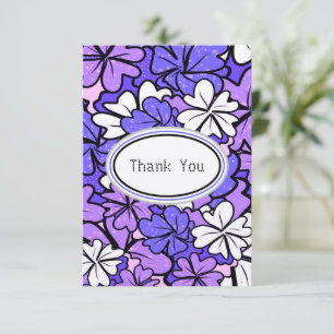 Tarjeta De Agradecimiento Patrón floral