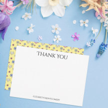 Patrón floral caprichoso personalizado de agradeci