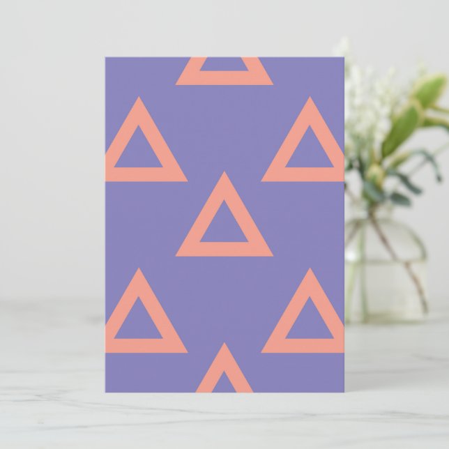 Tarjeta De Agradecimiento Patrón geométrico 16 (Anverso de pie)