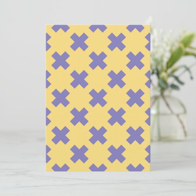 Tarjeta De Agradecimiento Patrón geométrico 18 (Anverso de pie)