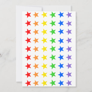 Tarjeta De Agradecimiento Patrón Starry de color moderno