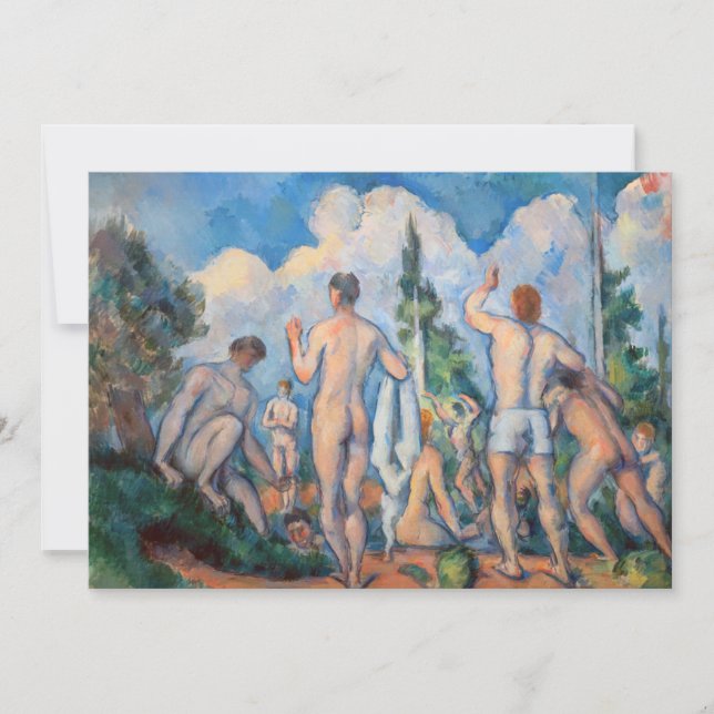 Tarjeta De Agradecimiento Paul Cezanne - Bathers (Anverso)