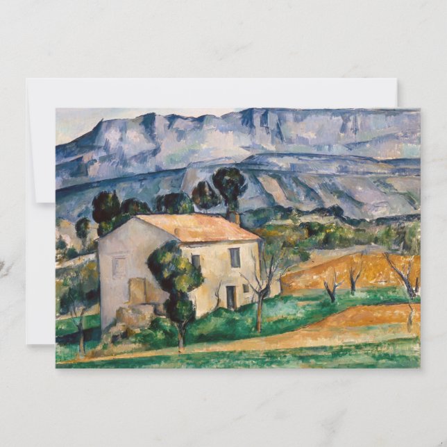 Tarjeta De Agradecimiento Paul Cezanne - Casa en Provenza (Anverso)