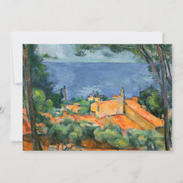 Tarjeta De Agradecimiento Paul Cezanne - Estaque con techos rojos