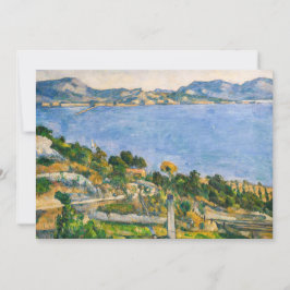Tarjeta De Agradecimiento Paul Cezanne - Golfo de Marsella visto desde Estaq