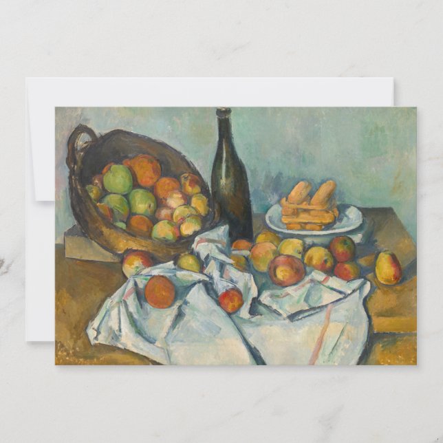 Tarjeta De Agradecimiento Paul Cezanne - La canasta de manzanas (Anverso)