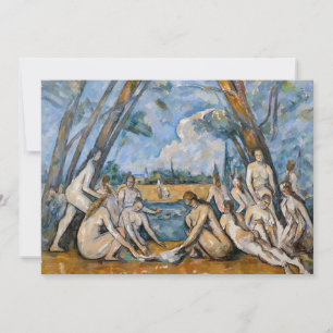 Tarjeta De Agradecimiento Paul Cezanne - Las grandes bañistas