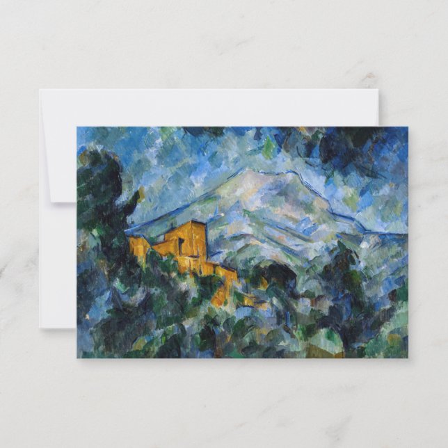 Tarjeta De Agradecimiento Paul Cezanne - Mont Saint-Victoire y Chateau Noir (Anverso)