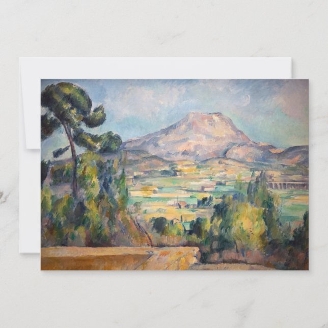 Tarjeta De Agradecimiento Paul Cezanne - Mont Sainte-Victoire (Anverso)