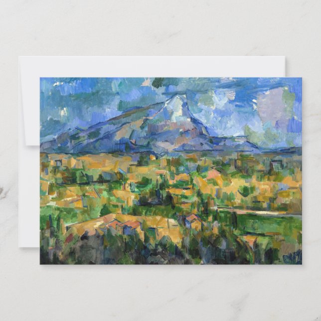 Tarjeta De Agradecimiento Paul Cezanne - Mont Sainte-Victoire (Anverso)