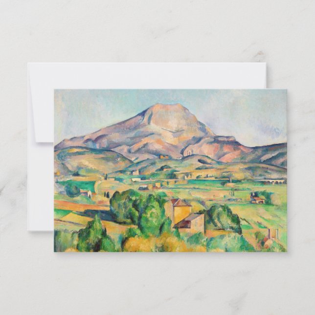 Tarjeta De Agradecimiento Paul Cezanne - Mont Sainte-Victoire (Anverso)