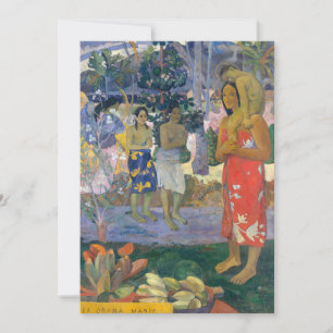 Tarjeta De Agradecimiento Paul Gauguin - Ave María / Ia Orana Maria