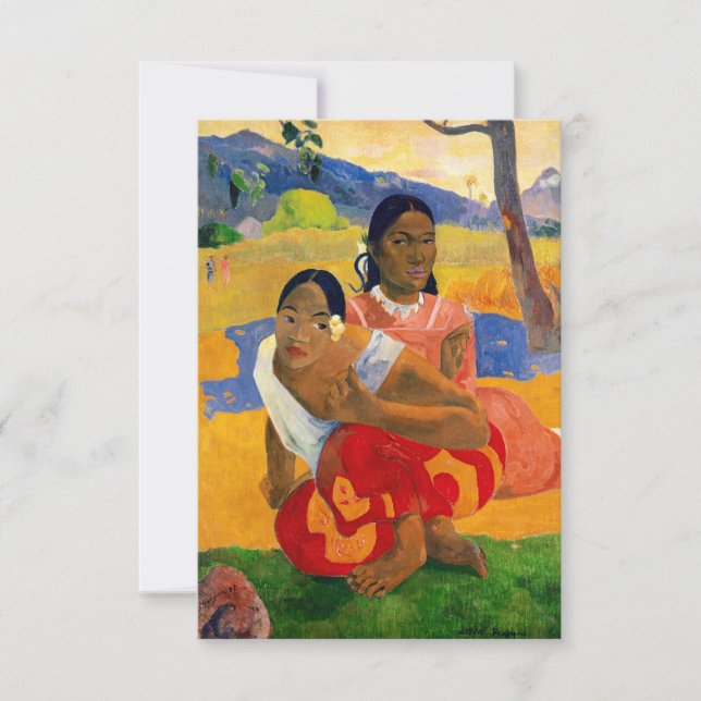Tarjeta De Agradecimiento Paul Gauguin - ¿Cuándo Te Casarás? (Anverso)