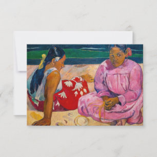 Tarjeta De Agradecimiento Paul Gauguin - Mujeres Tahitianas en la Playa