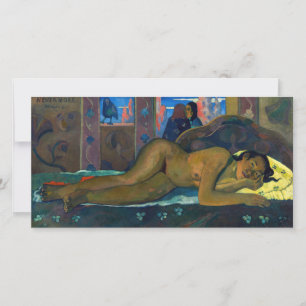 Tarjeta De Agradecimiento Paul Gauguin - Nunca más / O Taiti