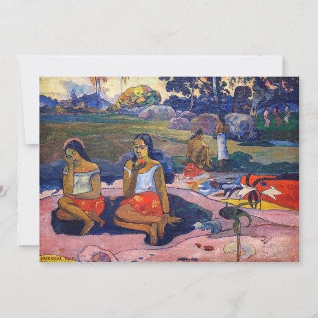 Tarjeta De Agradecimiento Paul Gauguin - Primavera sagrada, dulces sueños (Anverso)