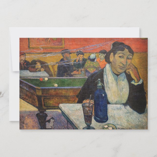Tarjeta De Agradecimiento Paul Gauguin - The Night Cafe, Arles (Anverso)