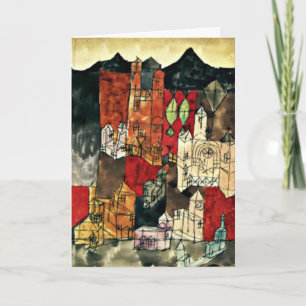 Tarjeta De Agradecimiento Paul Klee, Ciudad de Iglesias,