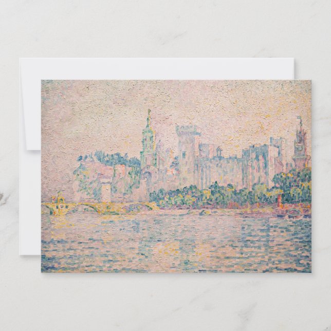 Tarjeta De Agradecimiento Paul Signac - Aviñón, mañana (Anverso)