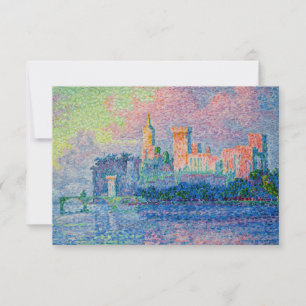 Tarjeta De Agradecimiento Paul Signac - El Palacio Papal, Aviñón
