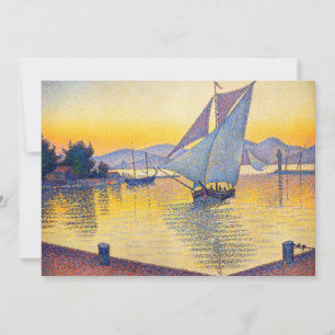 Tarjeta De Agradecimiento Paul Signac - El puerto al atardecer, Opus 236