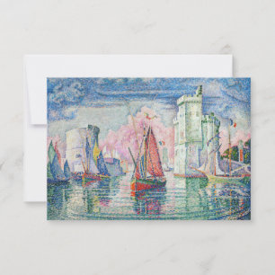 Tarjeta De Agradecimiento Paul Signac - Entrada del puerto de La Rochelle