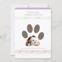 Paw Print gracias por cuidar la pérdida del mascot