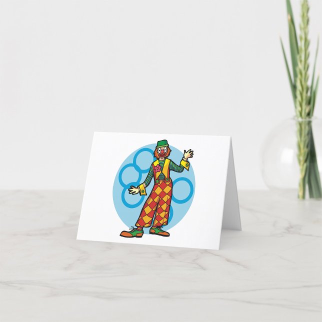 Tarjeta De Agradecimiento Payaso clásico de carnaval (Subido por el creador)